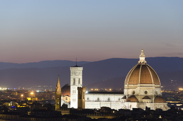 Nächtliche Skyline Florenz
