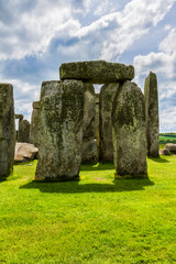 Naklejka premium Ancient prehistoric stone monument Stonehenge near Salisbury, UK