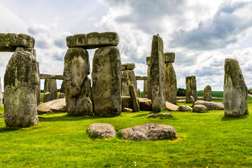 Naklejka premium Ancient prehistoric stone monument Stonehenge near Salisbury, UK