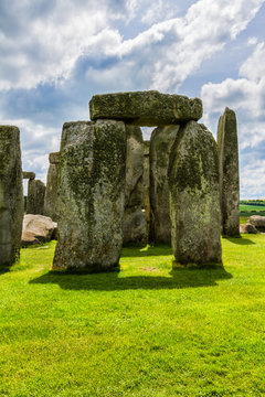 Ancient prehistoric stone monument Stonehenge near Salisbury, UK