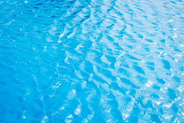 Fototapeta na wymiar Swimming pool with blue water detail