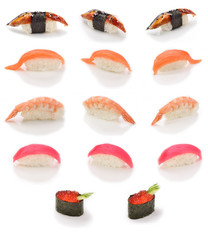 sushi set - japan cousine, isolated