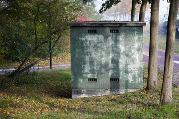 Small electricity transformer house