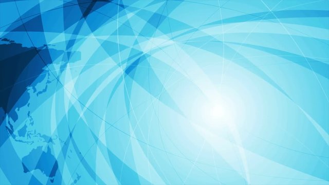 Abstract blue wavy tech motion background. Video animation clip Ultra HD 4K 3840x2160