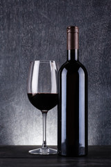 Bottle of red wine