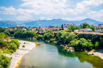 Fototapeta na wymiar Podgorica landscape, Montenegro