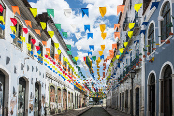 Historic city of Sao Luis, Maranhao State, Brazil - obrazy, fototapety, plakaty