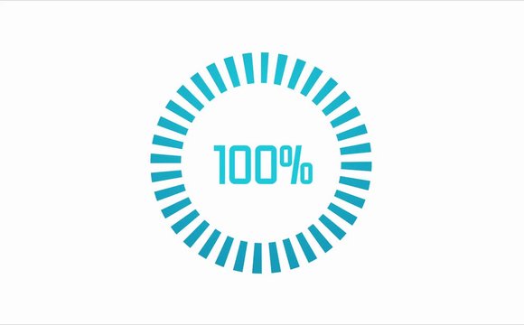 Colorful loading circle. Progress loading bar UI indicator. Loading text. Loading progress animation web design template