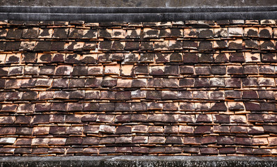 Old roof Temple texture and background