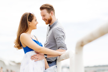 Fototapeta premium Beautiful happy couple