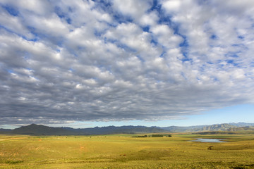 Low clouds over the midland