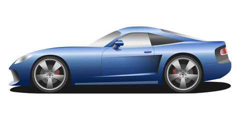 Fototapeta na wymiar Vector sport car illustration