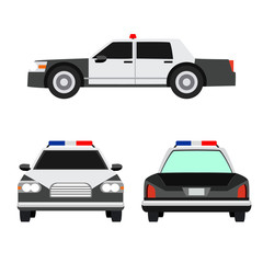 police car flat icon
