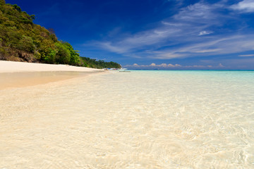 Seascape of Koh Rok island, Krabi, Thailand.