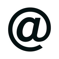 Obraz premium arroba symbol isolated icon vector illustration design