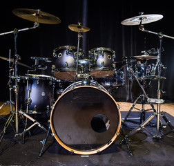 Plakat Musical instrument, Drum Kit on the stage