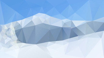 Fototapeta premium Winter mountain peaks and range vector background