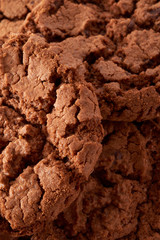 Dark chocolate cookies background
