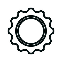 gear setting isolated icon vector illustration design