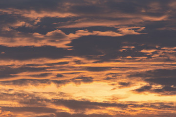 Background of cloudy sky in morning before sunrise