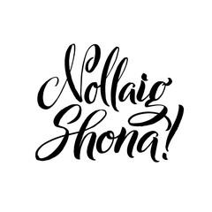 Obraz premium Merry Christmas Calligraphy. Greeting Card Black Typography on White Background.