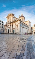 Fototapeta premium Cathedral of the Assumption of the Virgin Mary. Dubrovnik. Croatia.