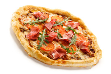 Pizza on white background 