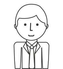 businessman avatar isolated icon vector illustration design