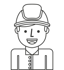 builder avatar isolated icon vector illustration design