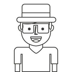 tourist avatar isolated icon vector illustration design