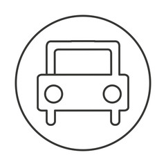 car auto sedan icon vector illustration design