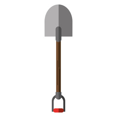 Shovel icon. Tool instrument repair and construction theme. Isolated design. Vector illustration