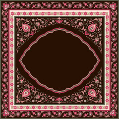 Ornate frame in eastern style