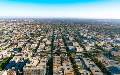 Aerial view of Los Angeles