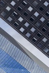 The diagonal sky between the buildings
