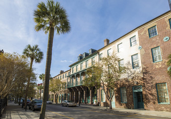 Historic row houses in Charleston