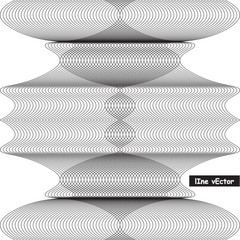 Modern design lines pattern. Repeat Undulated stripes texture background
