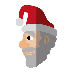 santa claus christmas character icon vector illustration design