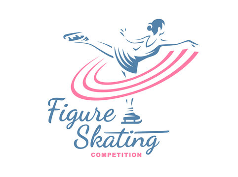 Figure Skating emblem illustration