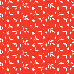 berries. leaves. print with floral motifs.