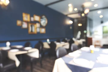 Crédence de cuisine en verre imprimé Restaurant Abstract blur restaurant background
