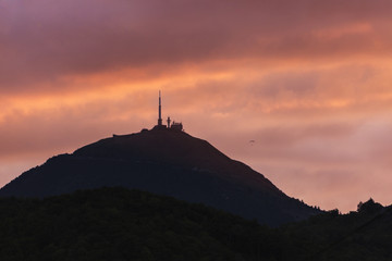 Puy-de-Dome volcano seen from Clermont-Ferrand