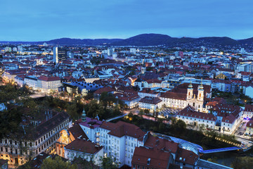 Graz panorama from Castle Hill
