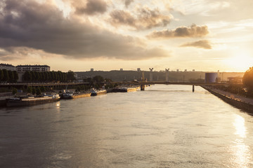 Obraz premium River Seine in Rouen