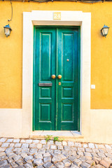 Colorful doors in Portugal