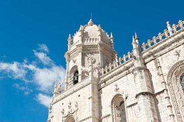 Fototapeta na wymiar Jeronimos Monastery or Hieronymites Monastery (Mosteiro dos Jeronimos), Lisbon, Portugal