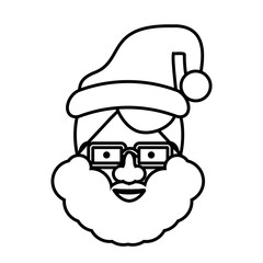 santa claus christmas character icon vector illustration design