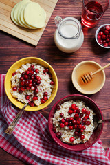 Oat porridge with cranberries