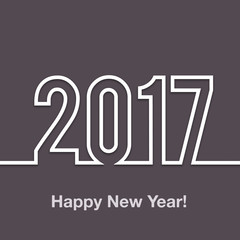 2017 Happy new year vector background
