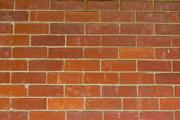 Obraz premium Exterior Vintage Red Brick Wall Pattern and Texture Background